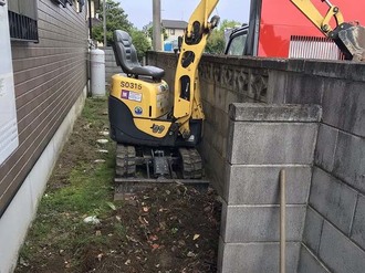 小美玉市 外構工事 舗装工事 その1