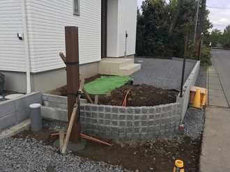 石岡市 新築外構工事 その2