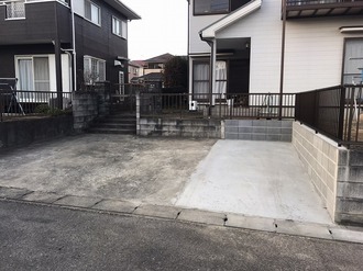 石岡市 外構工事 駐車場工事 D様