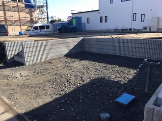 東海村 外構工事 土留めブロック Y様