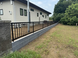 石岡市　ブロックフェンス工事　K様